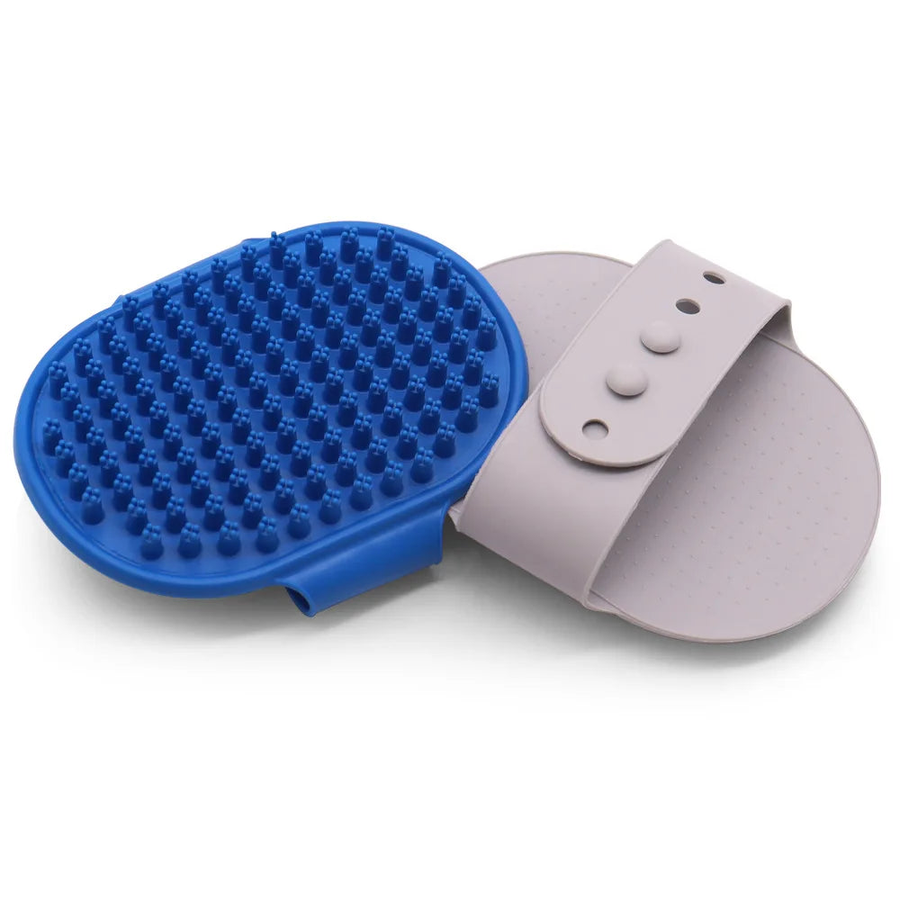 Pet Massage Bath Brush, Dotted Shower Scrubber for Short Hair Dogs & Cats, Pet Grooming Bathing Supplies